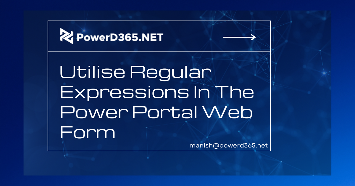 Power Portal Web Form