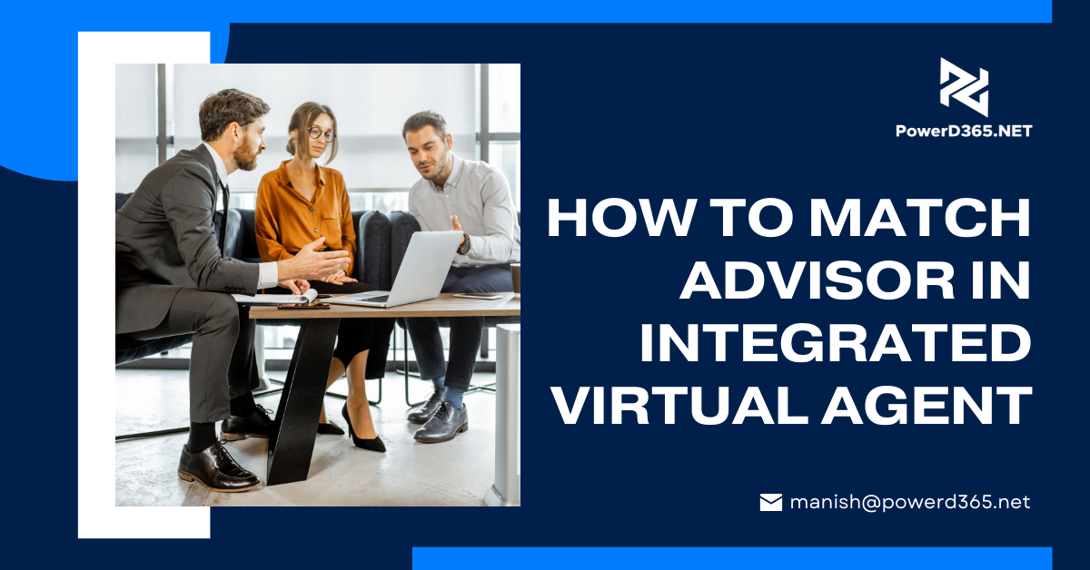 How to Match Advisor in Integrated